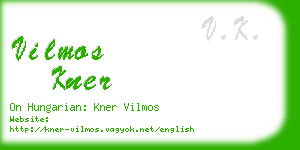 vilmos kner business card